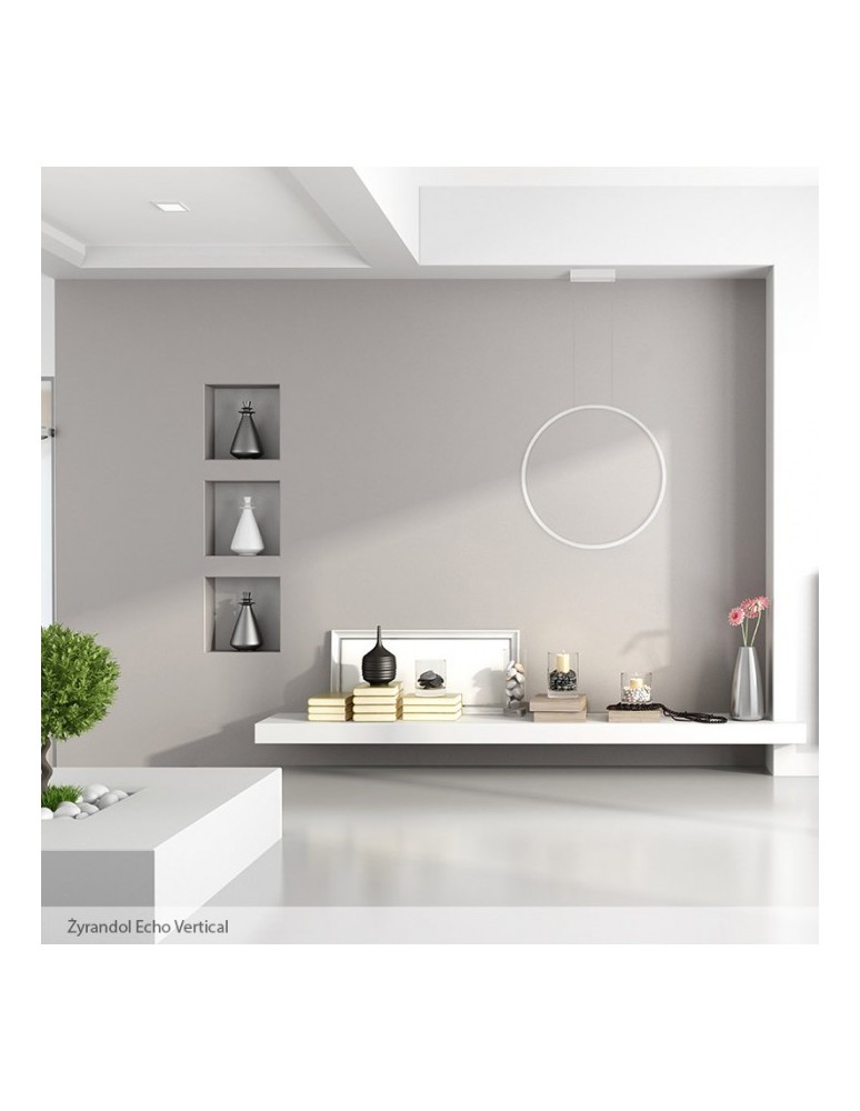 Pendant lamps circles - RAMKO Echo Vertical Chandelier 60 LED 67950 - product kolory-swiatla.pl 3