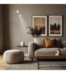 Floor lamps for reading - Argon DORIA floor lamp 1 pł. 1x15W (max) sage structure brass elements 4271 - product 3