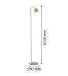 Floor lamps for reading - Argon DORIA floor lamp 1 pł. 1x15W (max) sage structure brass elements 4271 - product 4