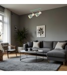 Adjustable ceiling lamps - spots - Argon DORIA plafond 2 fl. 2x15W (max) sage structure brass elements 926 - product 2