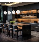 Pendant lamps spheres - Argon EVANS 8577 glass, brass - product 3