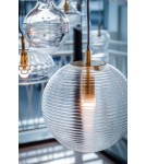 Pendant lamps spheres - Argon EVANS 8577 glass, brass - product 4