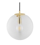 Pendant lamps spheres - Argon EVANS 8577 glass, brass - product 5