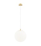 Pendant lamps spheres - Argon EVANS 8578 glass, brass - product 1