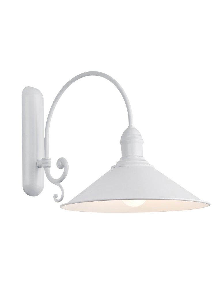 Retro wall lamps - Argon ERBA wall lamp 1 pł. 1x15W (max) white matte 632 - product kolory-swiatla.pl 1
