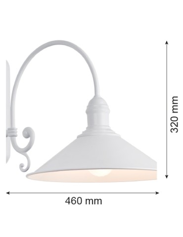 Argon ERBA wall lamp 1 pł. 1x15W (max) white matte 632 - product 2