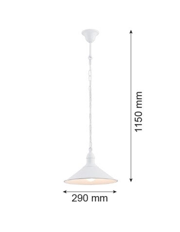 Argon ERBA lampa wisząca 1 pł. 1x15W (max) biały mat 630 - produkt 2