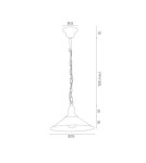 Industrial pendant lamps - Argon ERBA pendant lamp 1 pł. 1x15W (max) white mat 630 - product 3