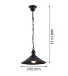 Industrial pendant lamps - Argon ERBA 1-fl. pendant lamp 1x15W (max) matte black 631 - product 3