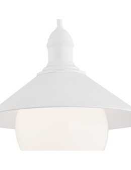 Argon ERBA BIS lampa wisząca 1 pł. 1x15W (max) biały struktura IP44 3296 - produkt 2