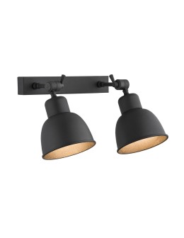 Argon EUFRAT kinkiet 2 pł. 2x15W (max) czarny struktura 679