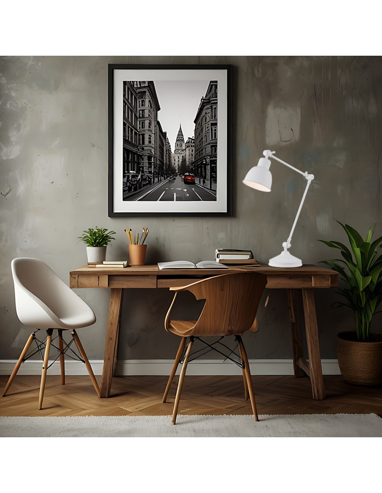 Desk lamps - Argon EUFRAT 1-fl. desk lamp 1x15W (max) white structure 3194 - product kolory-swiatla.pl 2