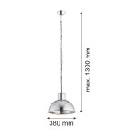 Industrial pendant lamps - Argon EUFRAT pendant lamp 1 pł. 1x15W (max) brushed chrome 3294 - product 3