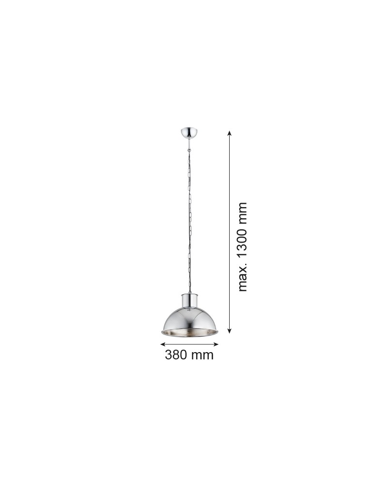 Argon EUFRAT lampa wisząca 1 pł. 1x15W (max) chrom szczotkowany 3294 Argon EUFRAT lampa wisząca 1 pł. 1x15W (max) chrom szczotkowany 3294