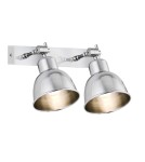 Loft wall lamps - industrial - Argon EUFRAT wall lamp 2 pł. 2x15W (max) brushed chrome 671 - product 1