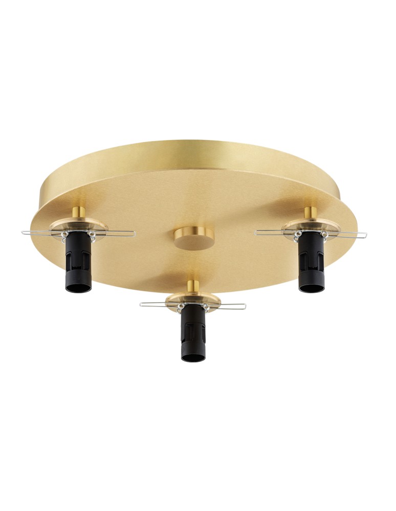 Ceiling lamps spheres - Argon FABIO 6290 3-fl. plafond (circle), white and brown (marble) lampshades, brass glass elements, brass - product kolory-swiatla.pl 3