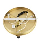 Ceiling lamps spheres - Argon FABIO 6290 3-fl. plafond (circle), white and brown (marble) lampshades, brass glass elements, brass - product 4