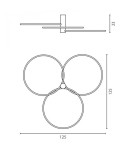 Geometric ceiling lamps - RAMKO Echo Olympus LED Plafond 67954 - product 4