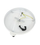 Ceiling lamps spheres - Argon FABIO 6291 3-fl. plafond (circle), white and brown (marble) lampshades, white glass cream elements, lacquered steel - product 4