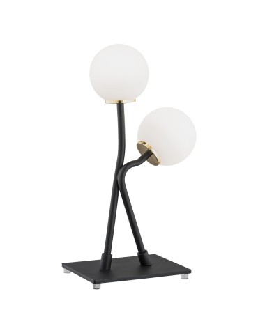 Argon FARON 2 fl. table lamp 2x6W (max) opal mat black structure 892