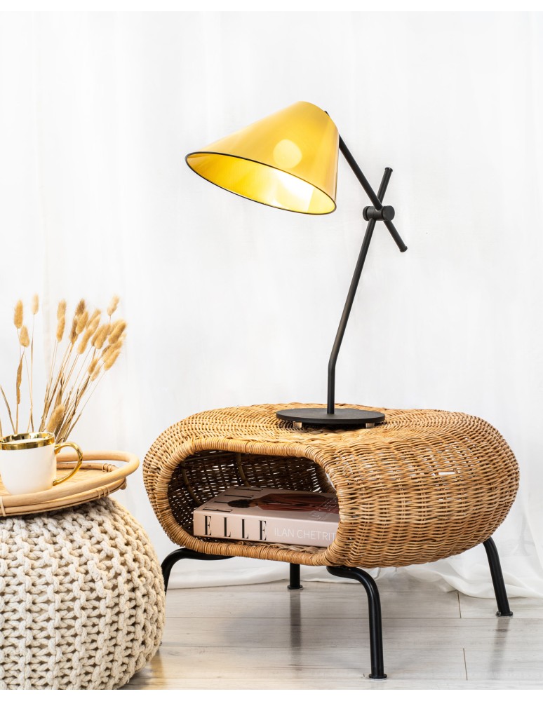 Table lamps - Argon FARON 2 fl. table lamp 2x6W (max) opal mat black structure 892 - product kolory-swiatla.pl 2