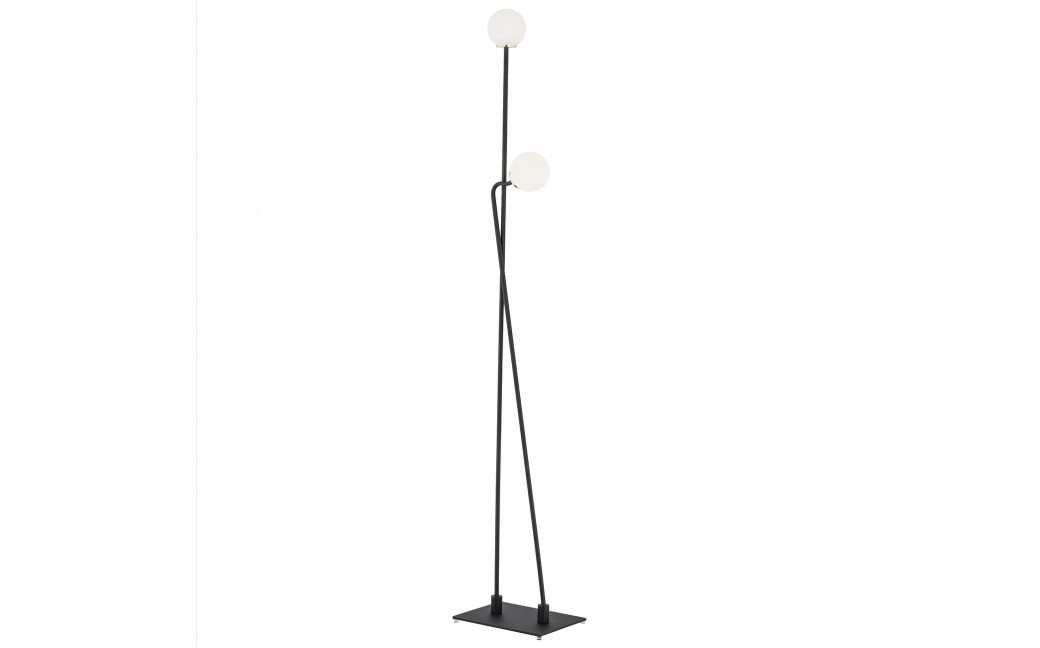 Argon FARON lampa podłogowa 2 pł. 2x6W (max) opal mat czarny struktura 893