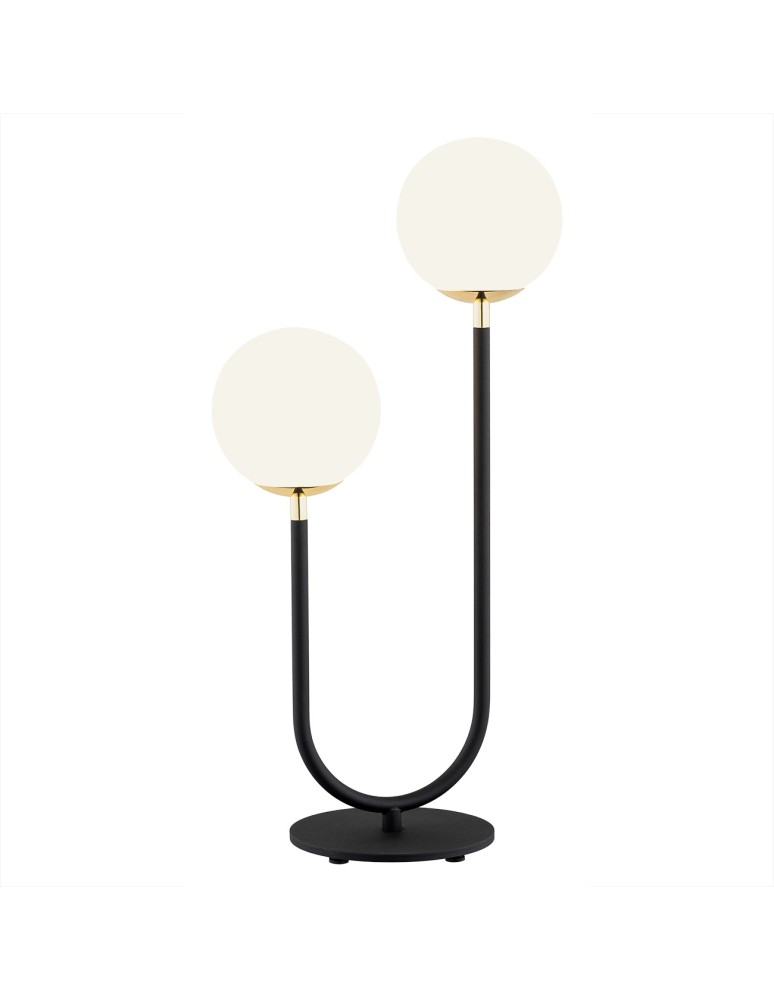 Table lamps - Argon FERRONE 2 fl. table lamp 2x7W (max) opal mat black structure 7072 - product kolory-swiatla.pl 1