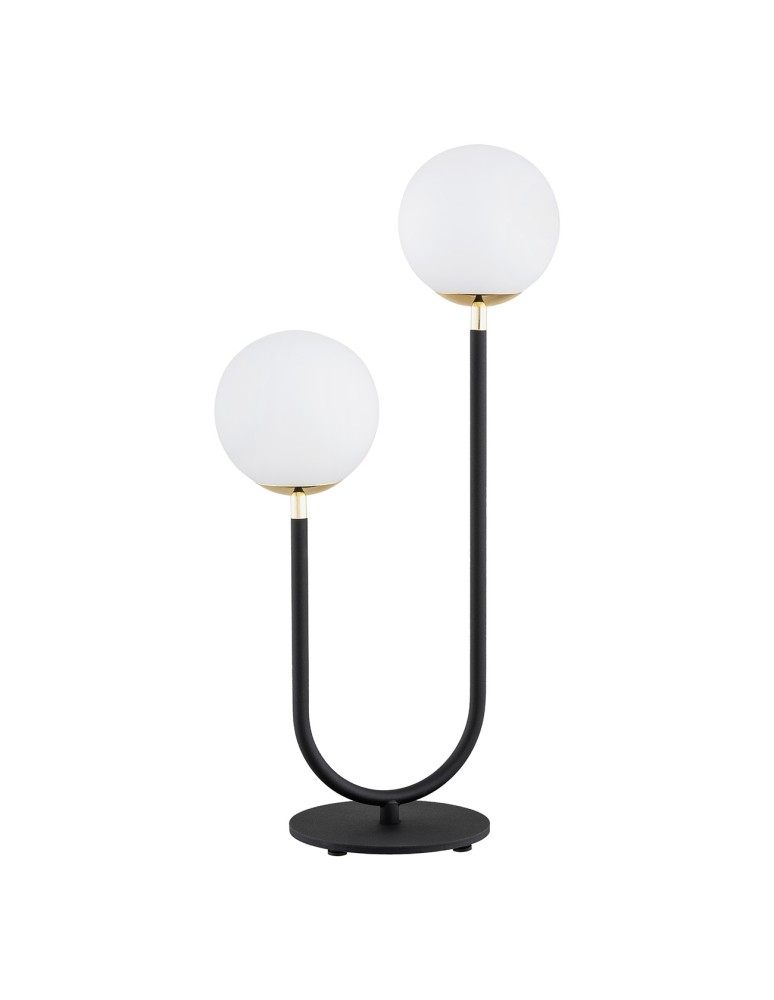 Table lamps - Argon FERRONE 2 fl. table lamp 2x7W (max) opal mat black structure 7072 - product kolory-swiatla.pl 3
