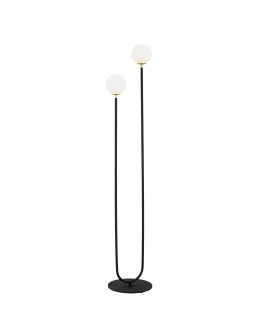 Argon FERRONE lampa podłogowa 2 pł. 2x7W (max) opal mat czarny struktura 7073