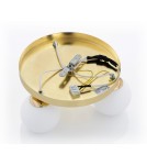 Bathroom ceiling lamps - Argon FLAVIO plafond 3 fl. round headliner 3x7W (max) brass IP44 opal matt lampshades 1413 - product 7