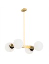 Argon FREEMONT chandelier 4 fl. 4x15W (max) opal matt brushed brass 1767