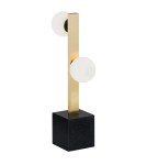 Table lamps - Argon FREEMONT 2 fl. table lamp 2x6W (max) opal matt brushed brass 1044 - product 1