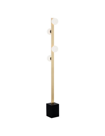 Argon FREEMONT floor lamp 4 fl. 4x6W (max) opal matt brushed brass 1738