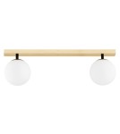 Ceiling lamps spheres - Argon FREEMONT plafond 2 fl. 2x7W (max) opal matt brushed brass 1045 - product 1