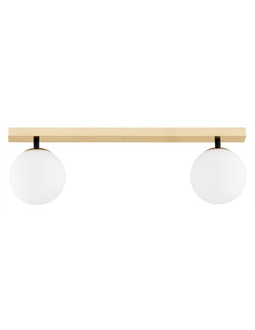 Argon FREEMONT plafond 2 fl. 2x7W (max) opal matt brushed brass 1045