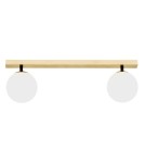 Ceiling lamps spheres - Argon FREEMONT plafond 2 fl. 2x7W (max) opal matt brushed brass 1045 - product 3