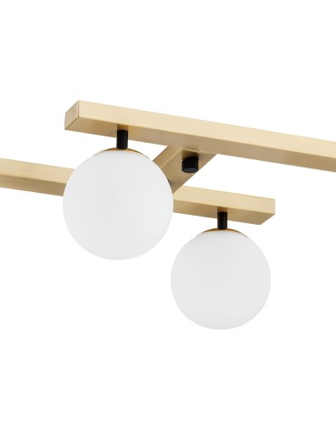 Argon FREEMONT plafond 4 fl. 4x7W (max) opal matt brushed brass 1742 - product 2