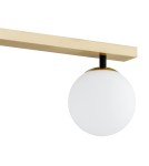 Ceiling lamps spheres - Argon FREEMONT plafond 4 fl. 4x7W (max) opal matt brushed brass 1742 - product 4