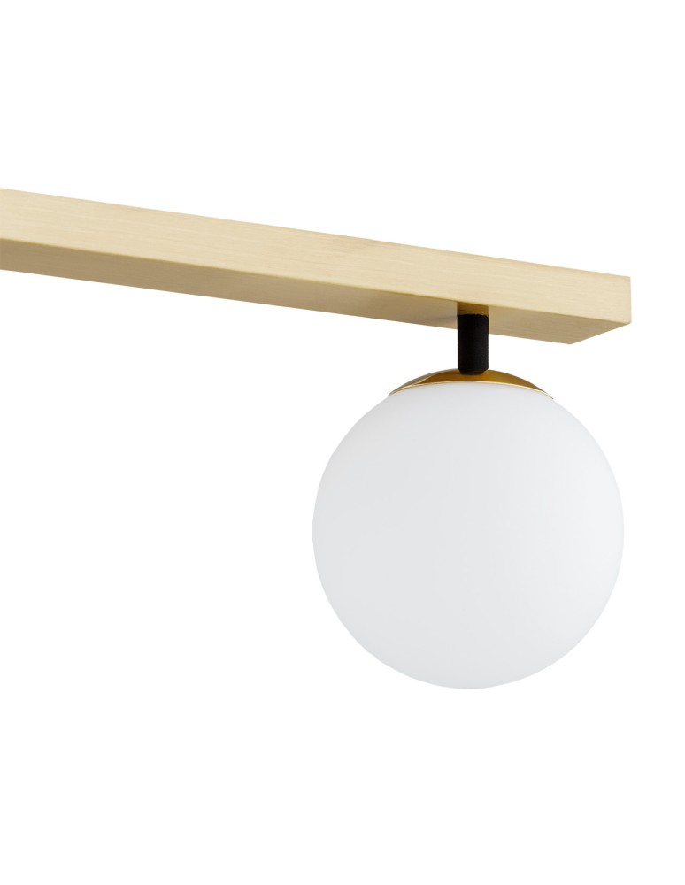 Ceiling lamps spheres - Argon FREEMONT plafond 4 fl. 4x7W (max) opal matt brushed brass 1742 - product kolory-swiatla.pl 4