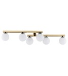 Ceiling lamps spheres - Argon FREEMONT plafond 6 fl. 6x7W (max) opal matt brushed brass 2544 - product 1