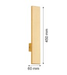 Argon FREEMONT listwa krótsza 10 W mosiądz szczotkowany 4724