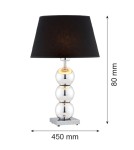 Table lamps - Argon FUDŻI 1 pł. table lamp 1x15W (max) black chrome 3622 - product 3