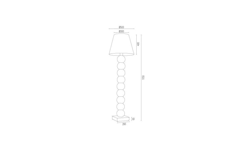 Argon FUDŻI lampa podłogowa 1 pł. 1x15W (max) czarny chrom 3657