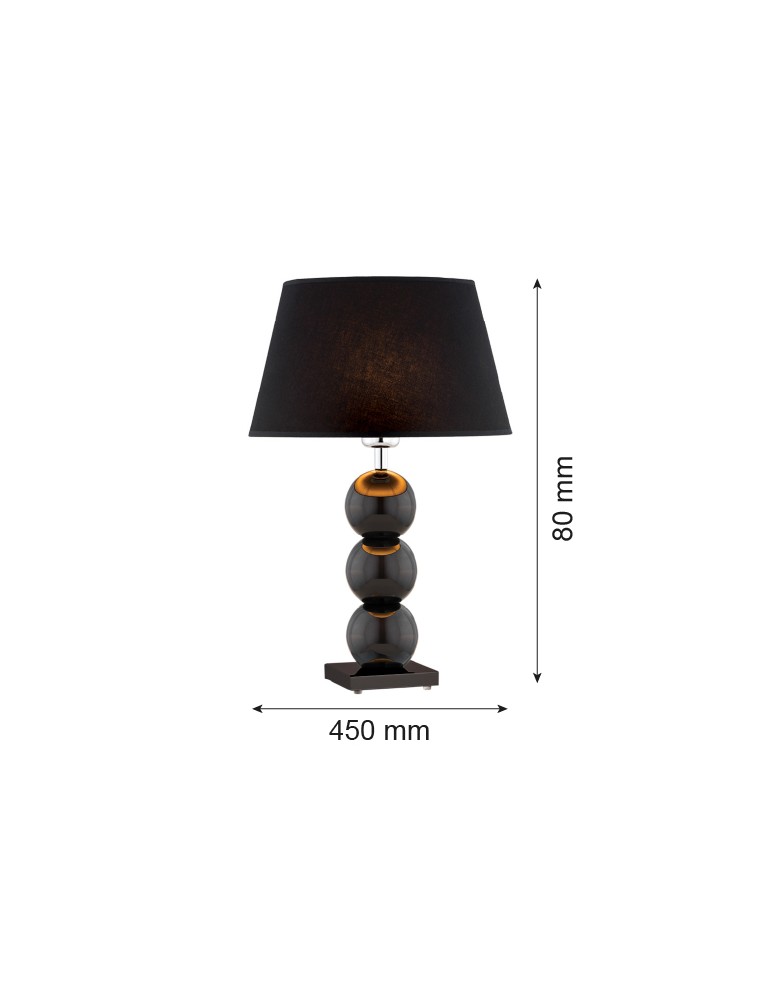Table lamps - Argon FUDŻI 1 fl. table lamp 1x15W (max) black black 3623 - product kolory-swiatla.pl 2