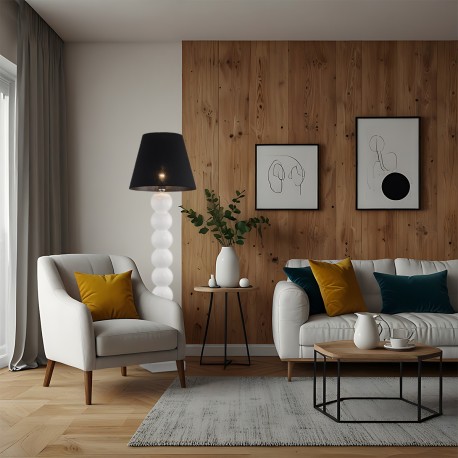 Argon FUDŻI lampa podłogowa 1 pł. 1x15W (max) czarny czarny 3659