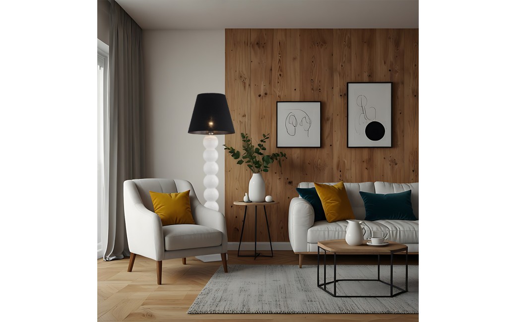 Argon FUDŻI lampa podłogowa 1 pł. 1x15W (max) czarny czarny 3659
