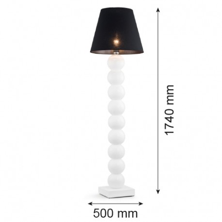 Argon FUDŻI lampa podłogowa 1 pł. 1x15W (max) czarny czarny 3659