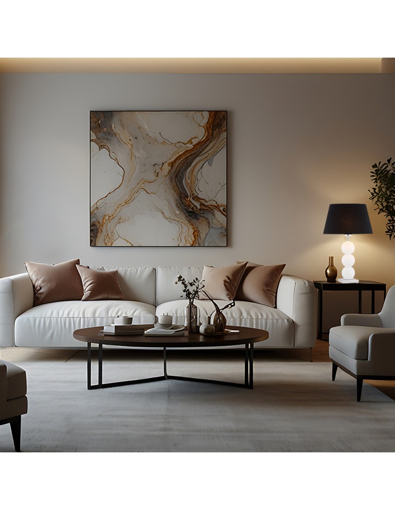 Argon FUDŻI lampa stołowa 1 pł. 1x15W (max) czarny biały 3624