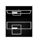 Geometric ceiling lamps - RAMKO Akira Plafond Large LED 66308 - product 2