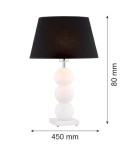 Table lamps - Argon FUDŻI 1 fl. table lamp 1x15W (max) black white 3624 - product 3